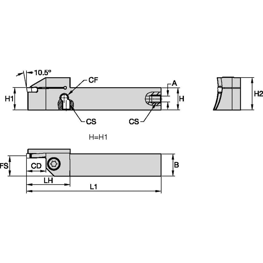 EVSBL120416060075C Evolution Holder W0.75 L4.50