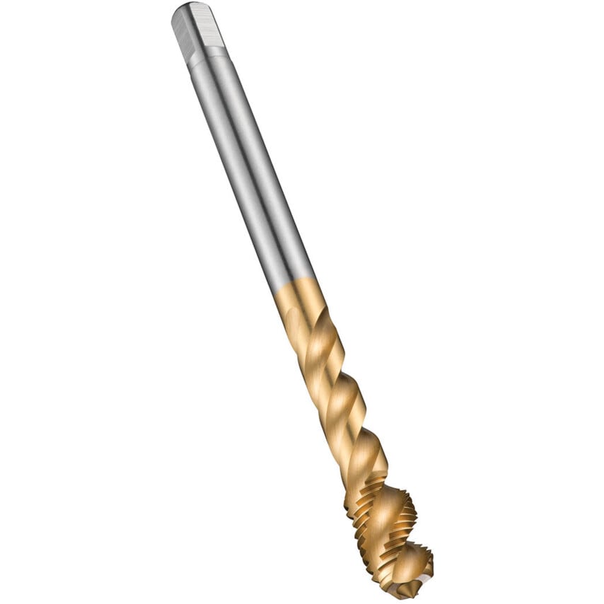 EX10TIN M12x1.5mm HSS-E Tinspiral Flute (45DEG) Tap DIN 374
