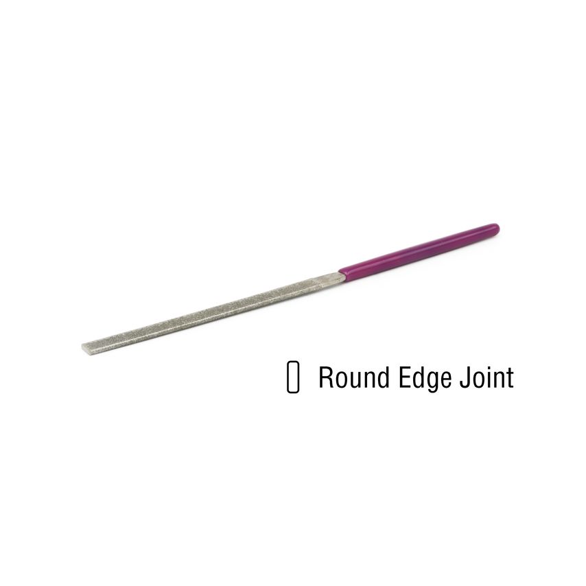 EZE-LAP Needle File Round Edge Joint Coarse