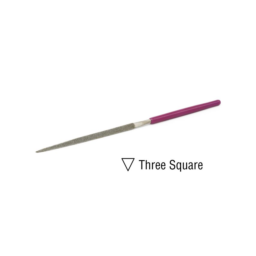 EZE-LAP Needle File Three Square  Coarse