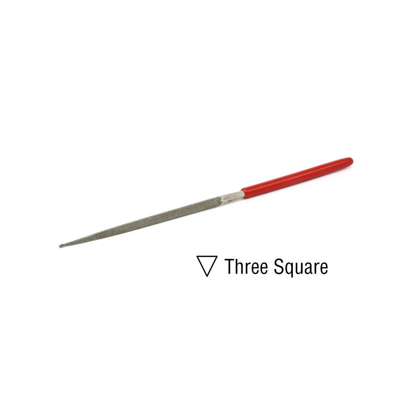 EZE-LAP Needle File Three Square  Fine