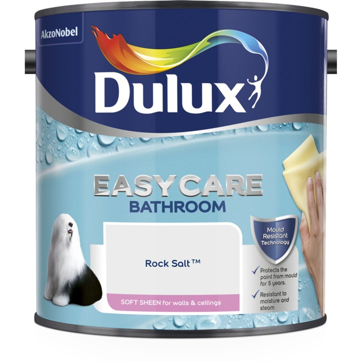 Easycare Bathroom Soft Sheen Paint 2.5 Litre Rock Salt
