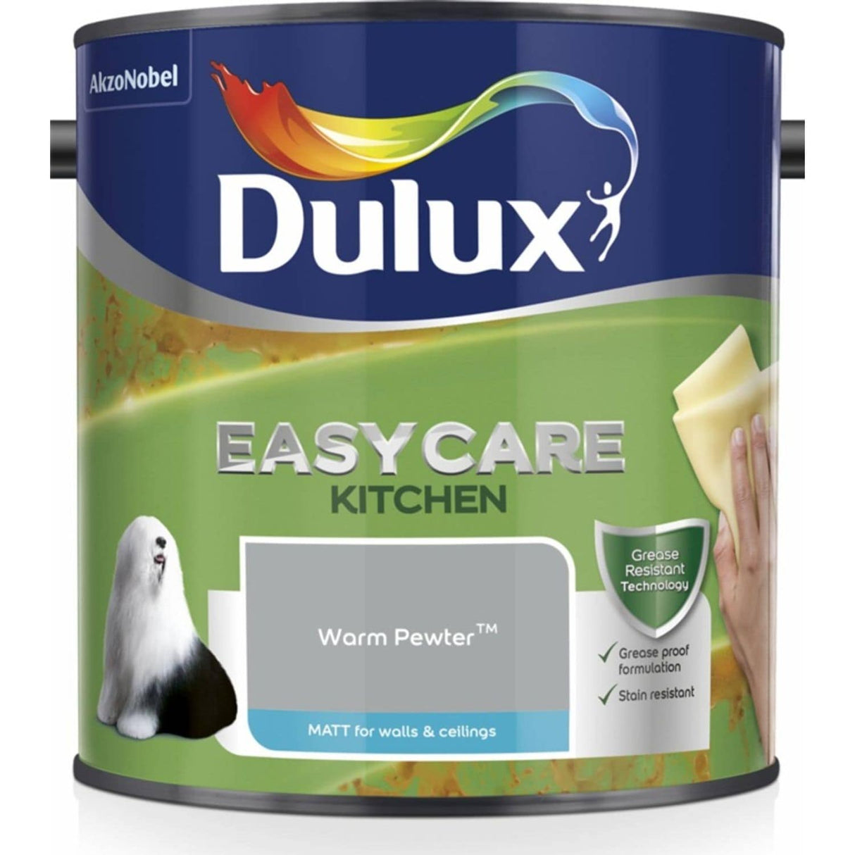 Easycare Kitchen Matt Paint 2.5 Litre Warm Pewter