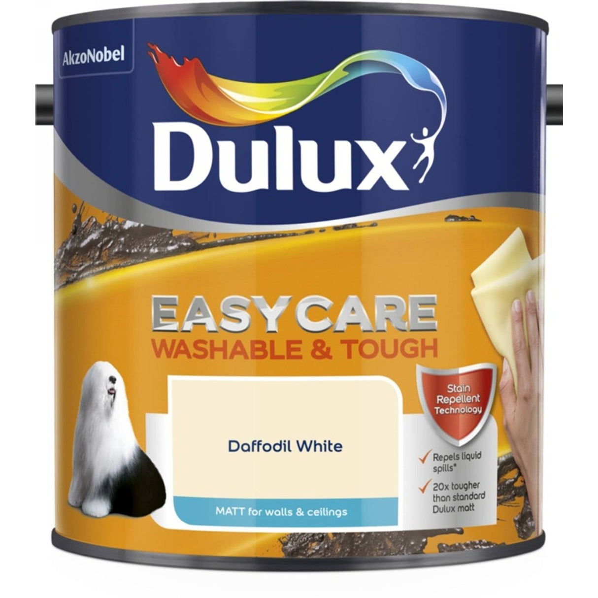 Easycare Matt Paint 2.5 Litre Daffodil White