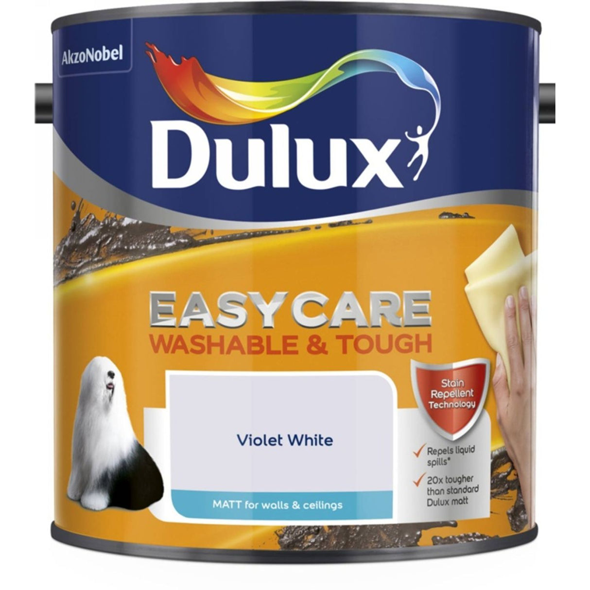 Easycare Matt Paint 2.5 Litre Violet White
