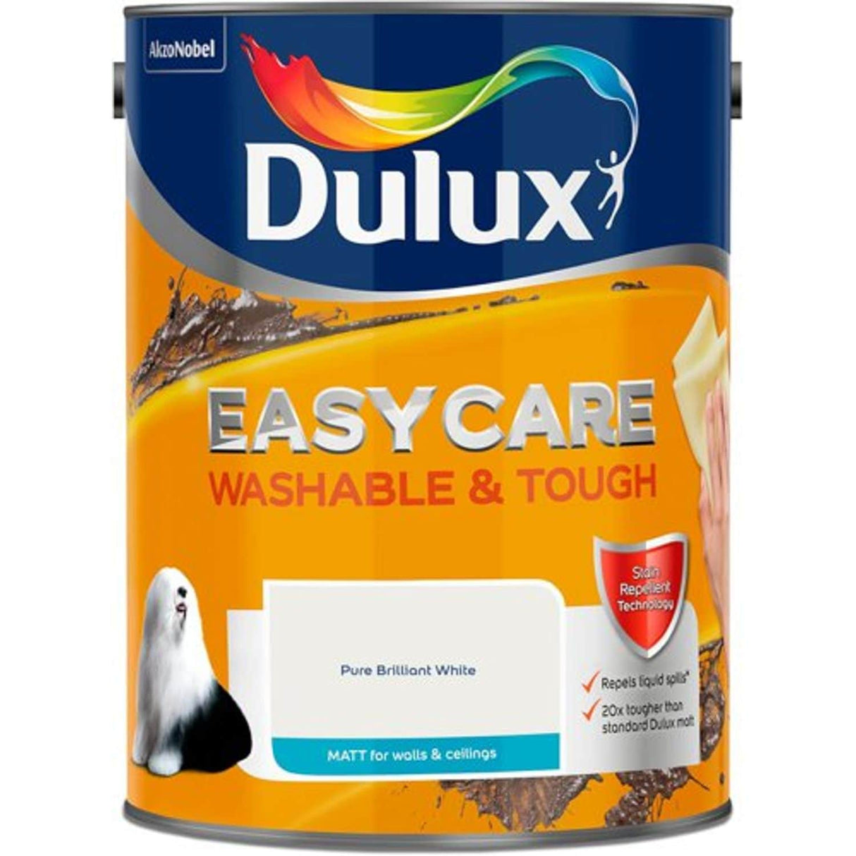 Easycare Pure Brilliant White Matt Wall & Ceiling Emulsion Paint, 5L
