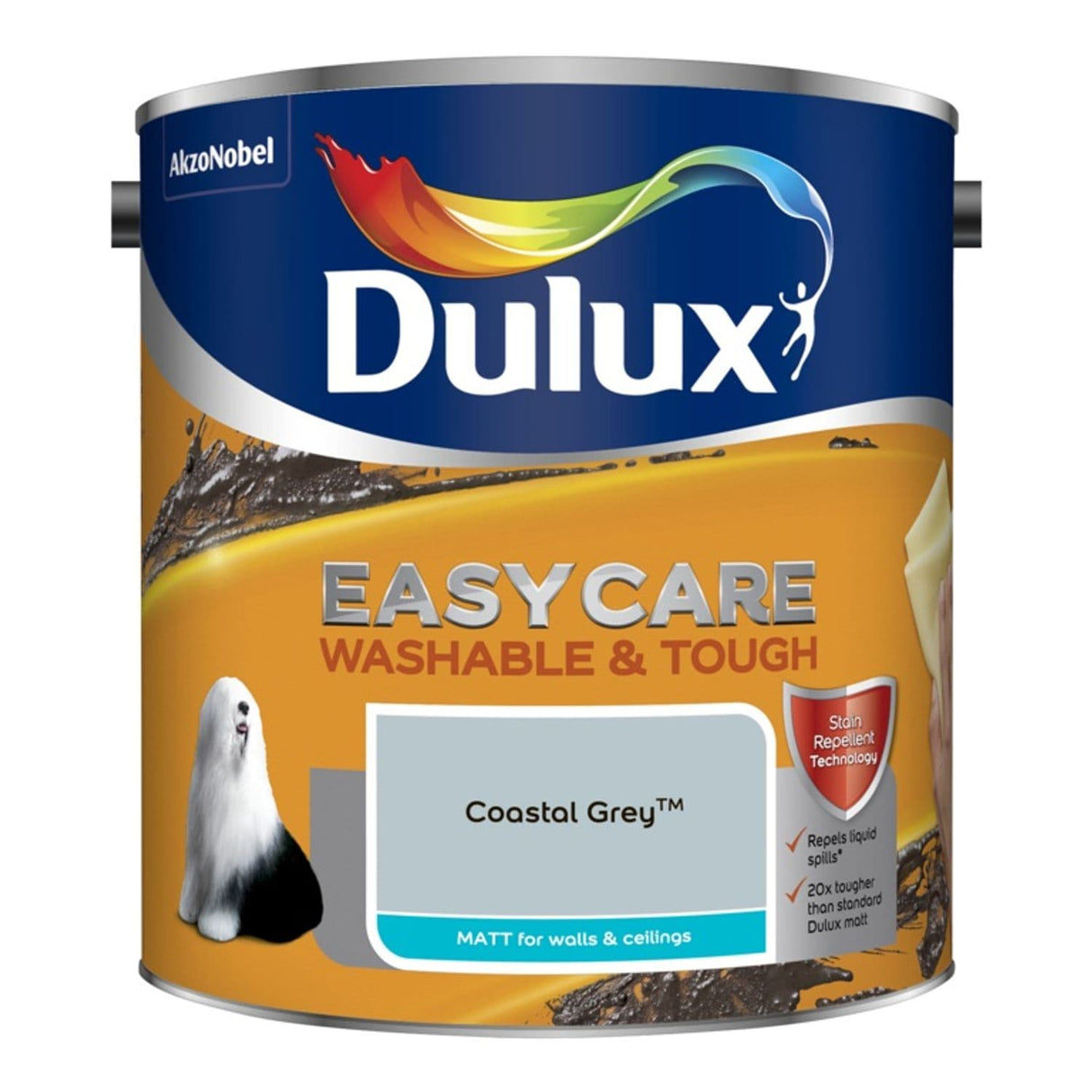 Easycare Washable & Tough Matt Paint 2.5 Litre Coastal Grey