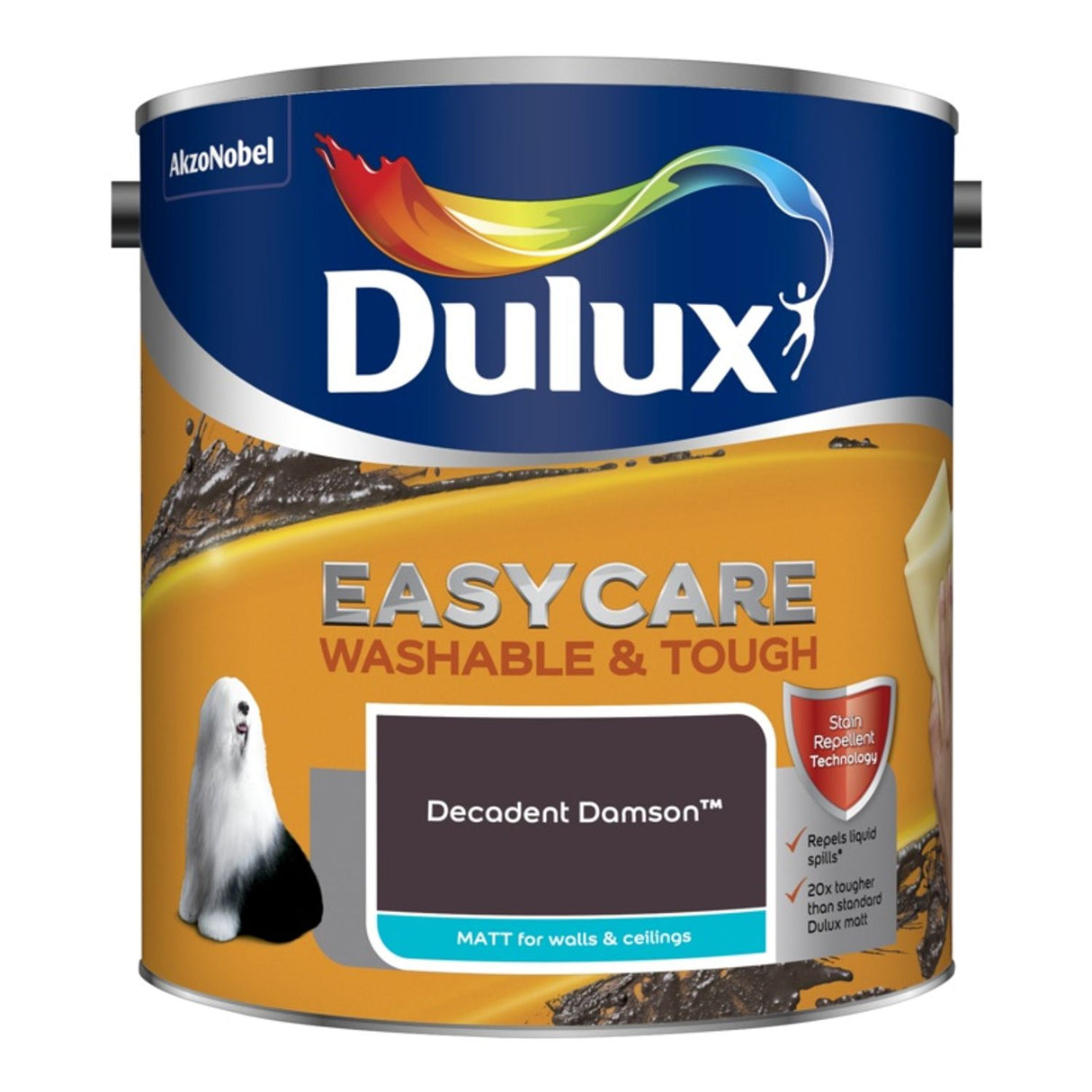 Easycare Washable & Tough Matt Paint 2.5 Litre Decadent Damson