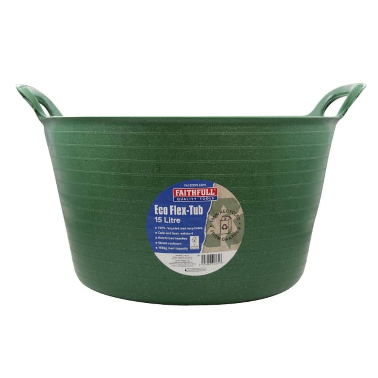 Eco Flex Tub 15L - Recycled Green