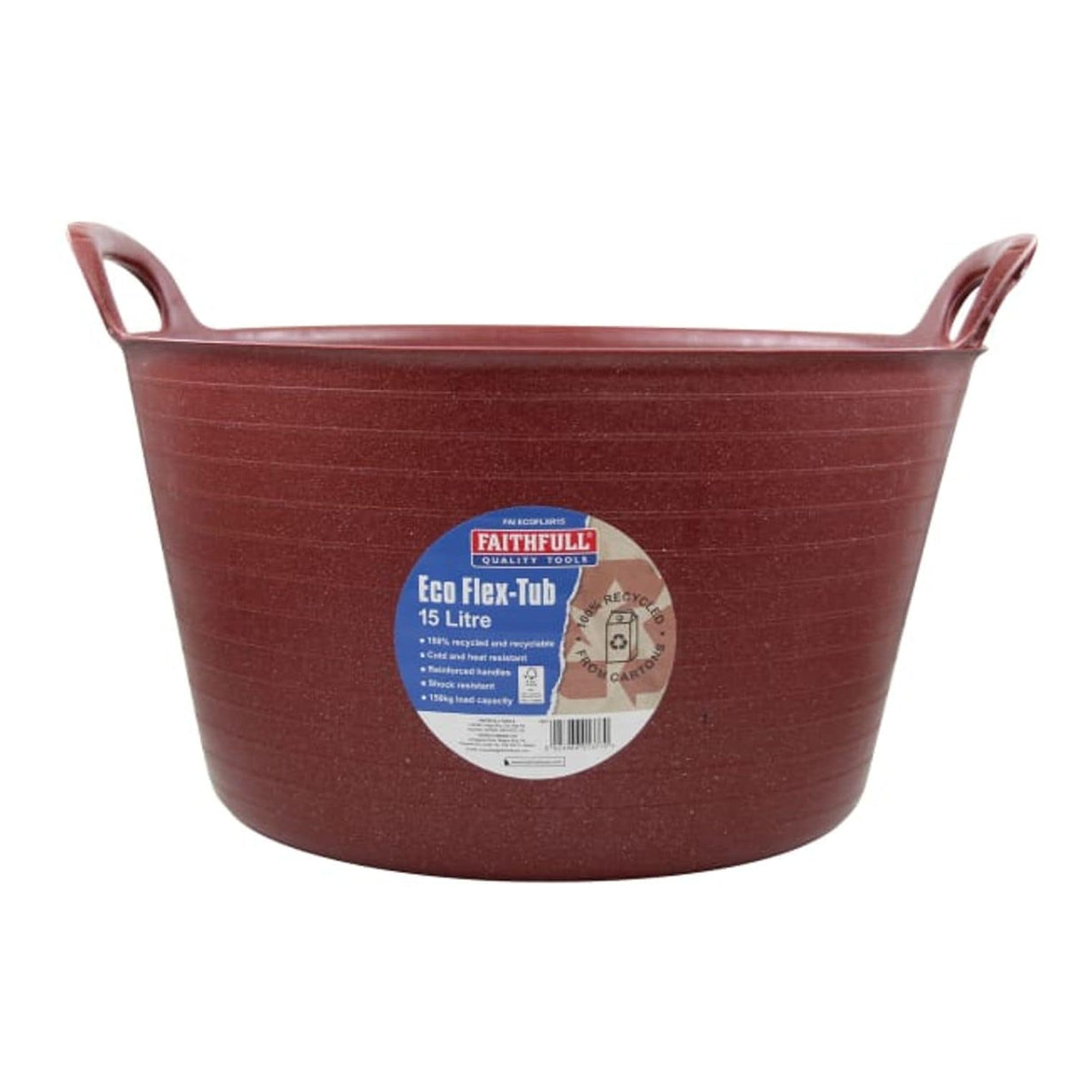Eco Flex Tub 15L - Recycled Red