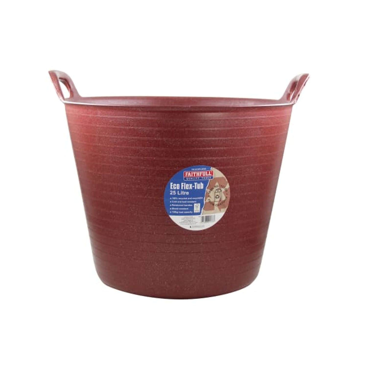 Eco Flex Tub 25L - Recycled Red
