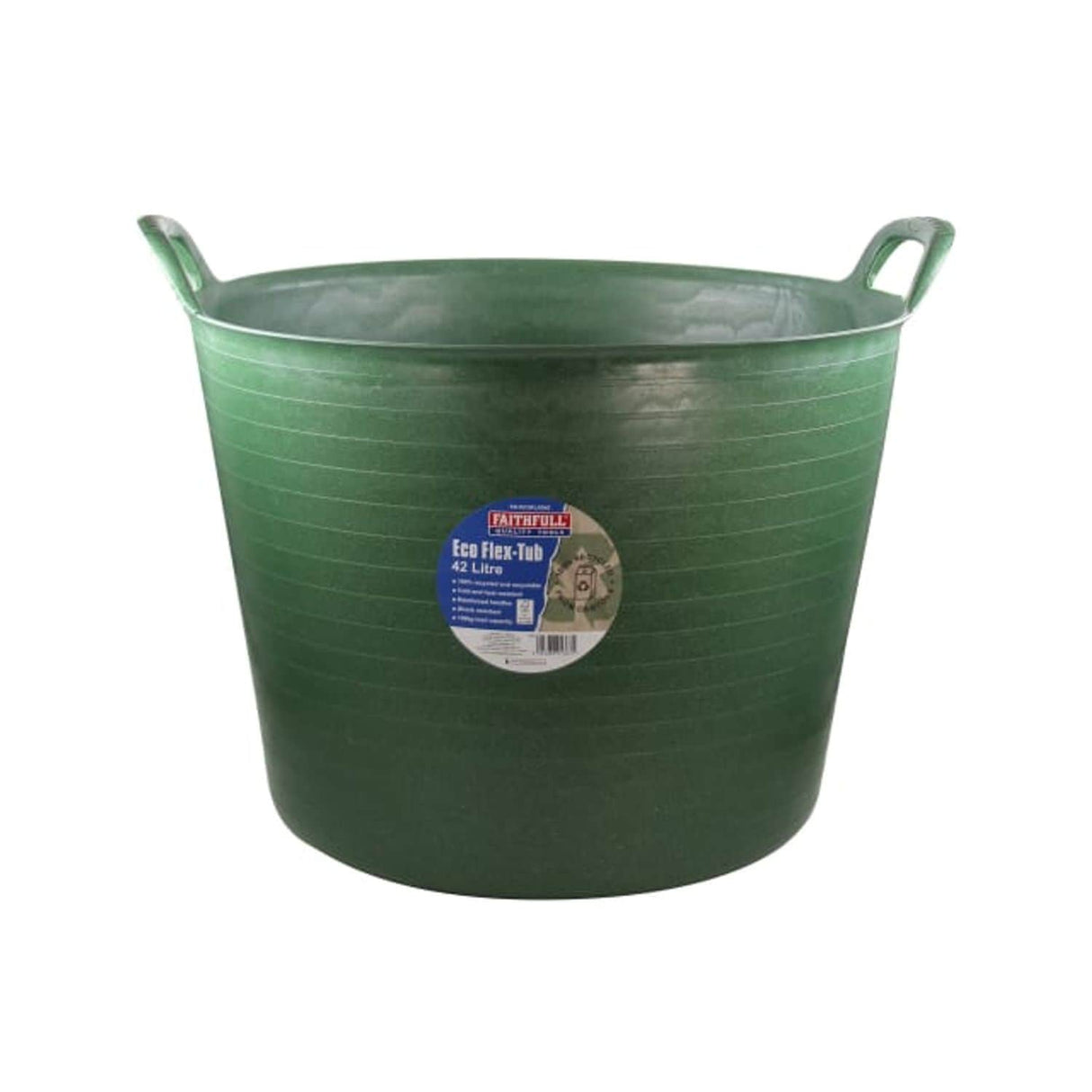 Eco Flex Tub 42L - Recycled Green