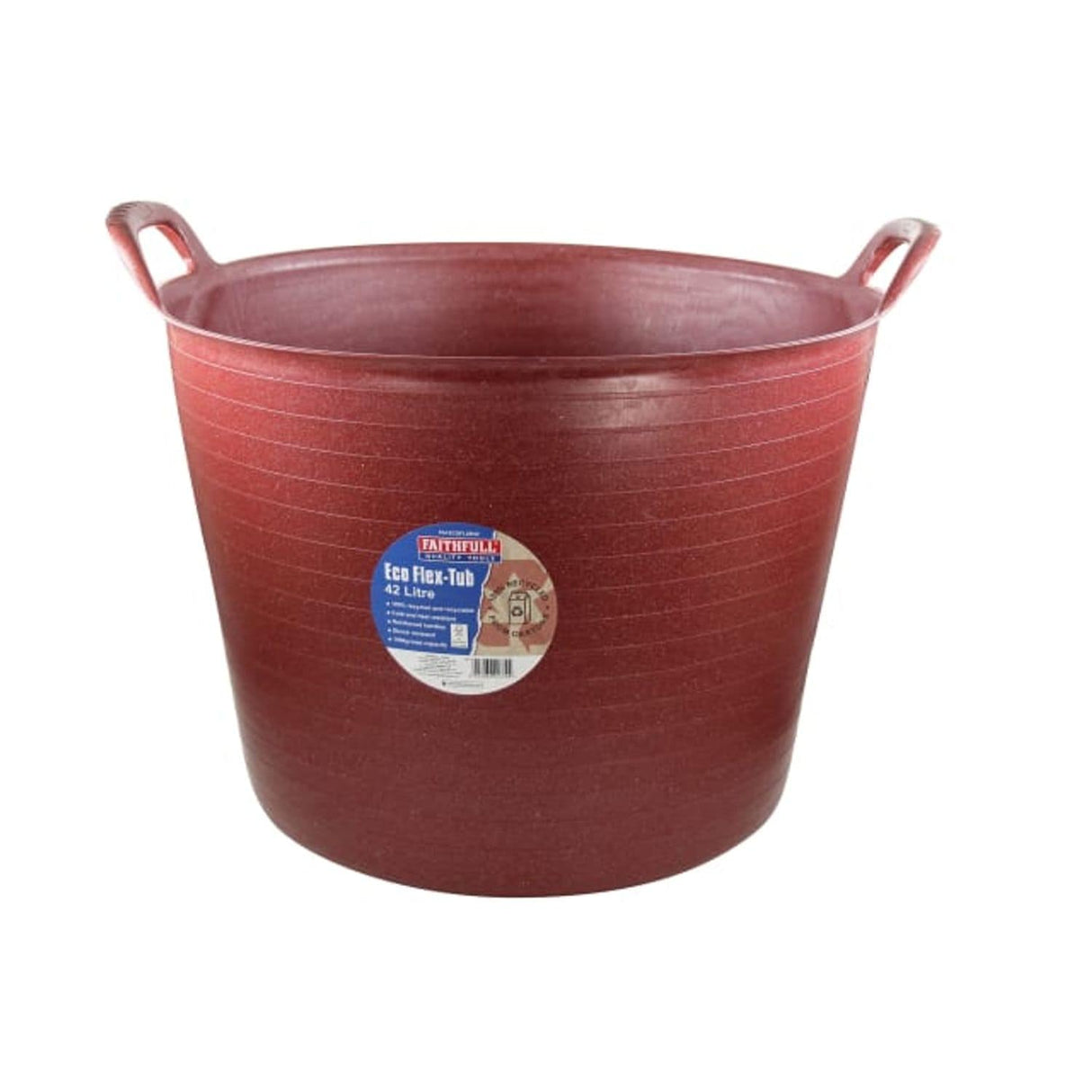 Eco Flex Tub 42L - Recycled Red