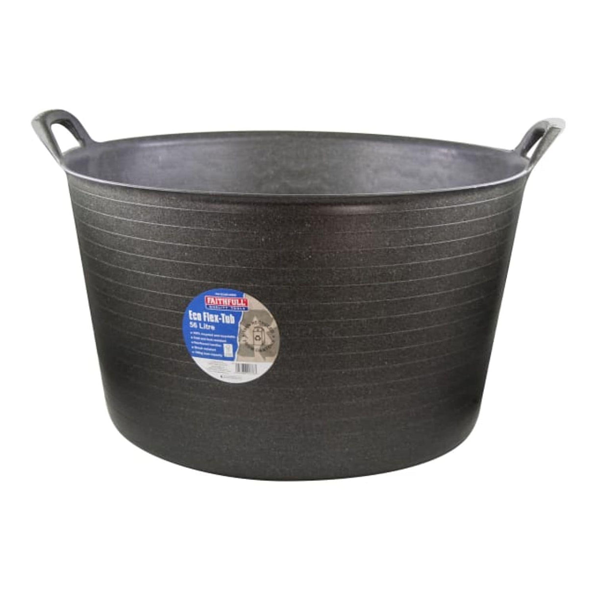 Eco Flex Tub 56L - Recycled Black