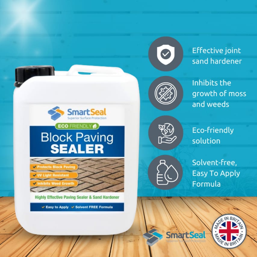 Eco Friendly Block Paving Sealer 5 Liter Pack of 2