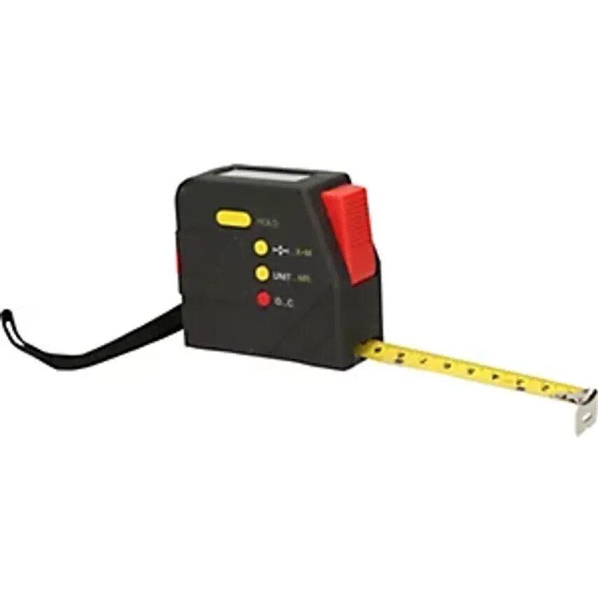 Electric Tape Measure Digital with Stop and Belt Clip Length 5 M