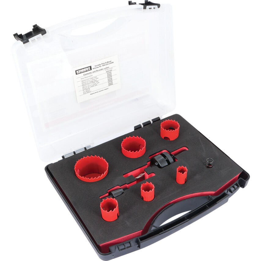 Electricians Holesaw Kit in Plastic Case