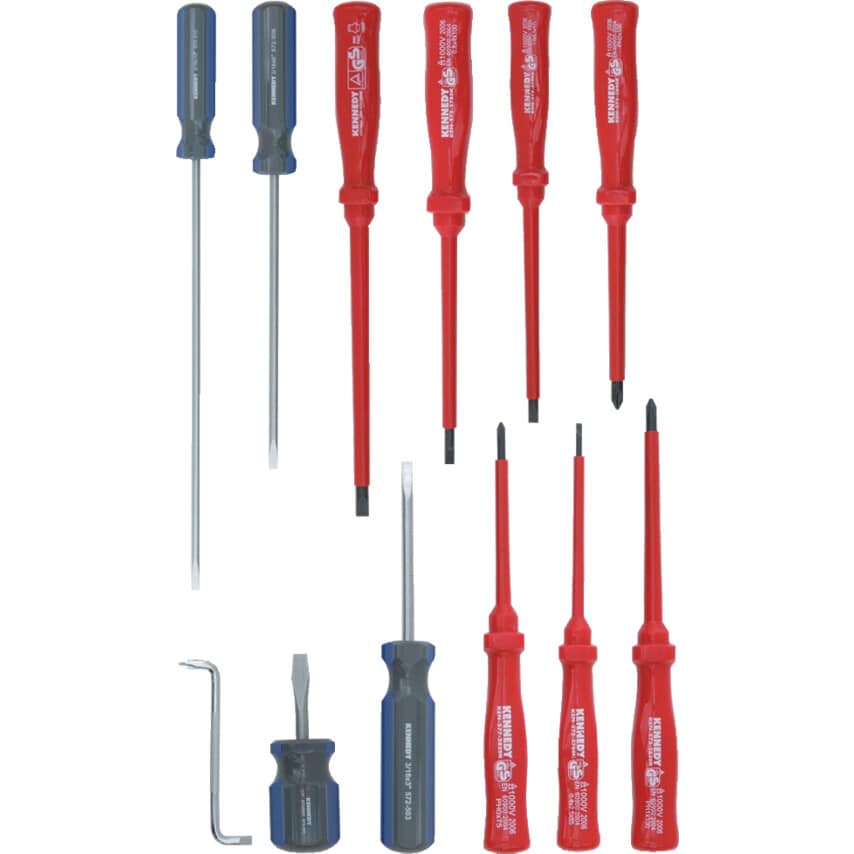 Electricians Screwdriver, Set of 12