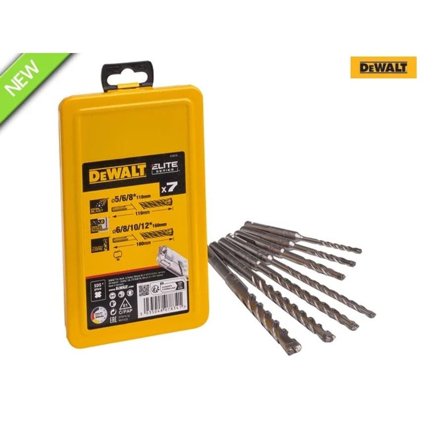 Elite Series Carbide SDS+ 7pc Drill Bit Set