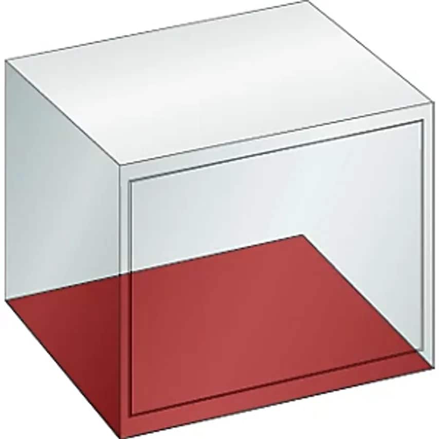 Empty Drawer Cupboard Housing, External WxD 1023 X 725mm, Height 1450mm, Light Grey