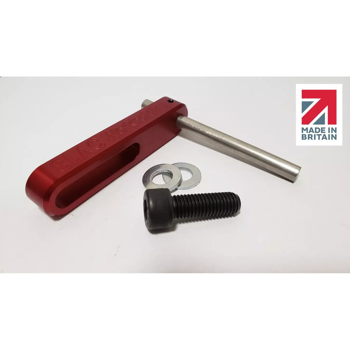 End Stop for Milling Machine Vices Anodized Red