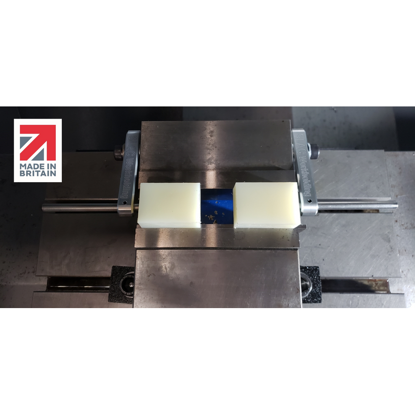 End Stop for Milling Machine Vices Clear