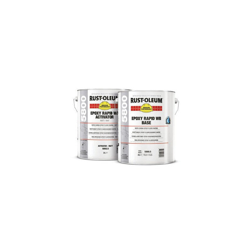 Epoxy Rapid Water Based Floor Light Grey Paint - 5LTR