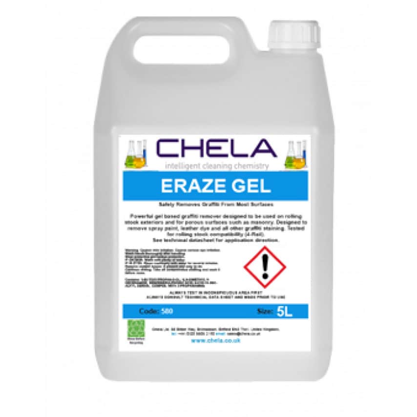Eraze Gel 4X5L Safely Removes Graffiti From Most Surfaces
