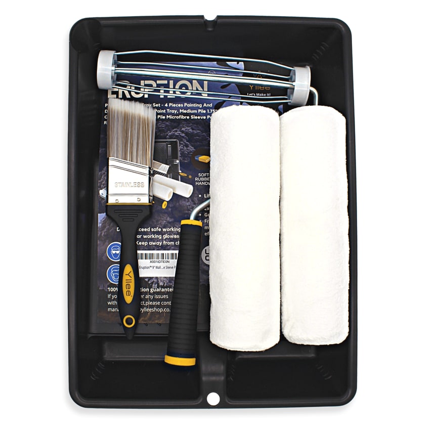 Eruption Premium Quality 9" Wall Paint 5 Pieces Wall Paint Roller and Tray Set