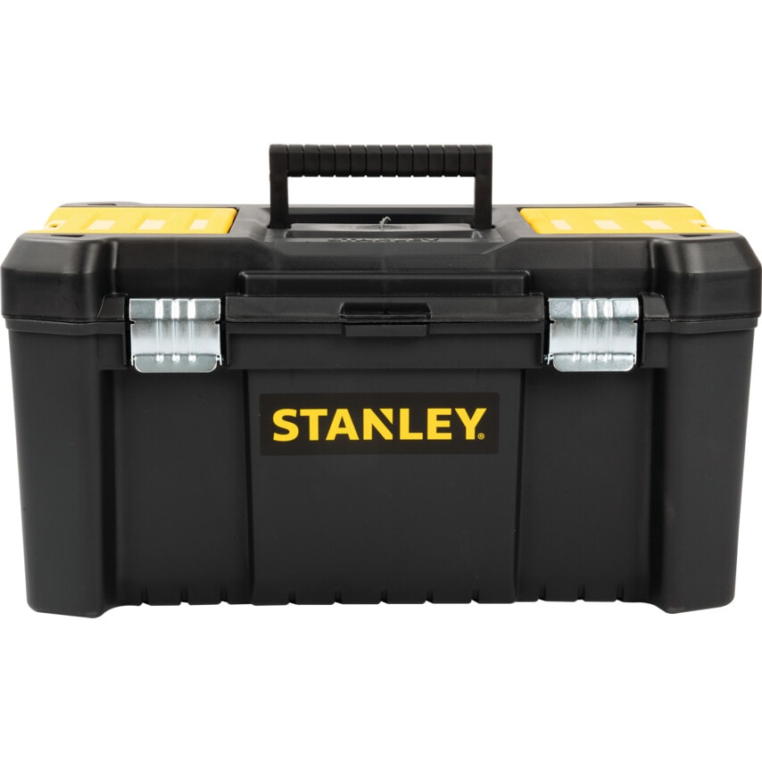Essential 19" Plastic Tool Box with Metal Latches