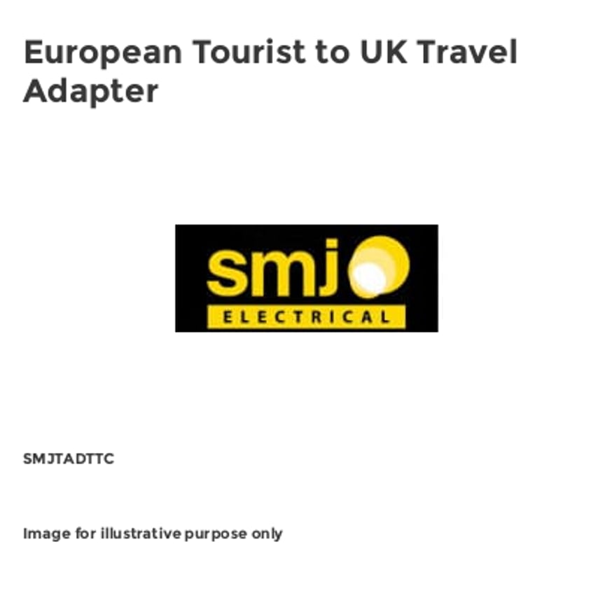 European Tourist to UK Travel Adapter