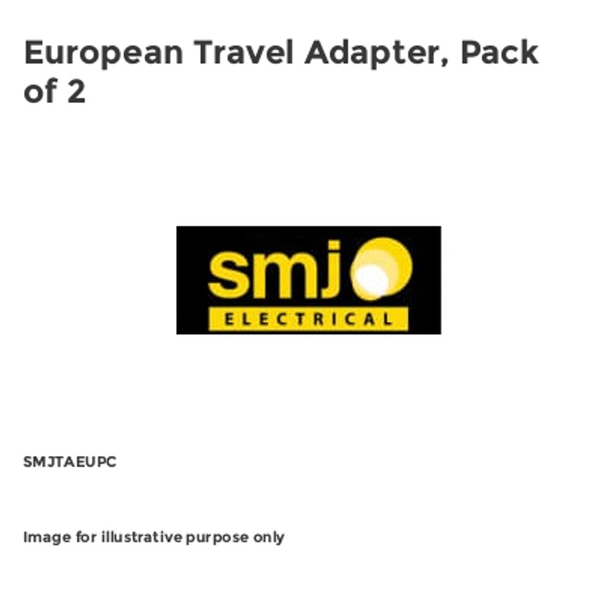 European Travel Adapter, Pack of 2