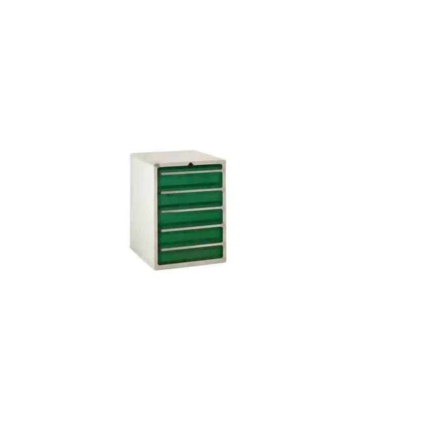 Euroslide System Tek Workbench Kit 6 - Solid Beech - 600W - Euroslide 6 Drawer - Green
