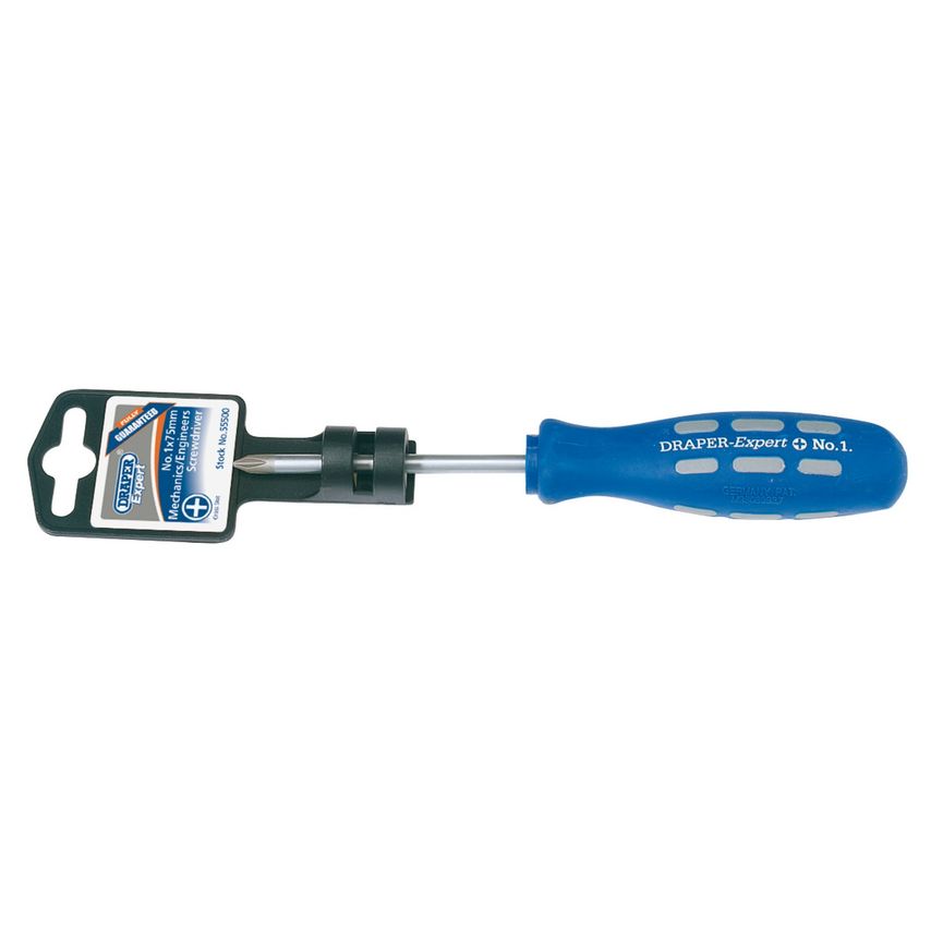 Expert Cross Slot Mechanic's Screwdriver No.1x75mm