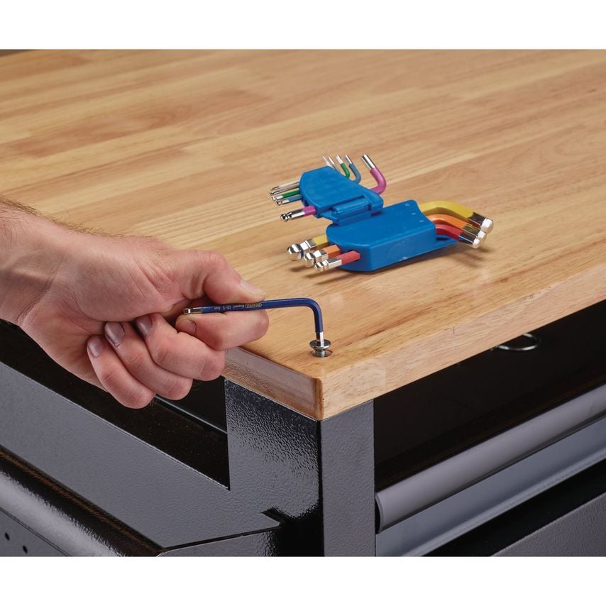 Expert Metric Short Arm Ball End Hex Key Set Colour Coded 9 Piece