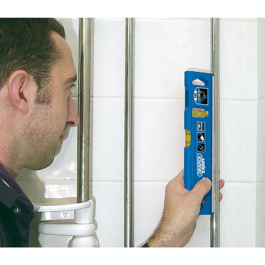 Expert Torpedo Level with Magnetic Base and Side View Vial 250mm