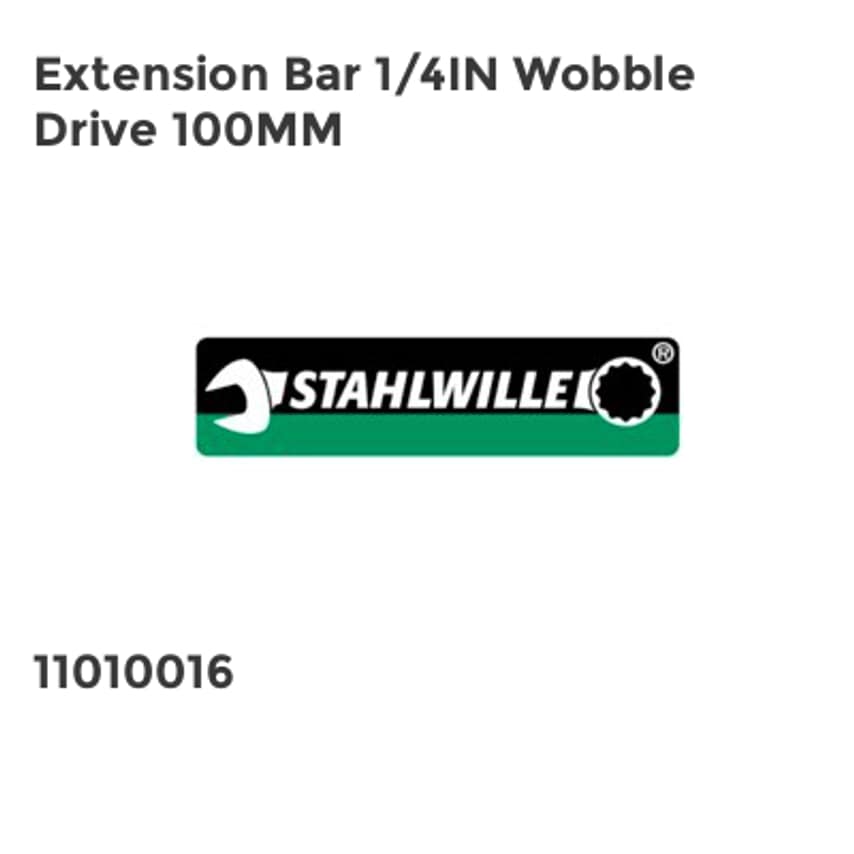 Extension Bar 1/4in Wobble Drive 100mm STW4054W