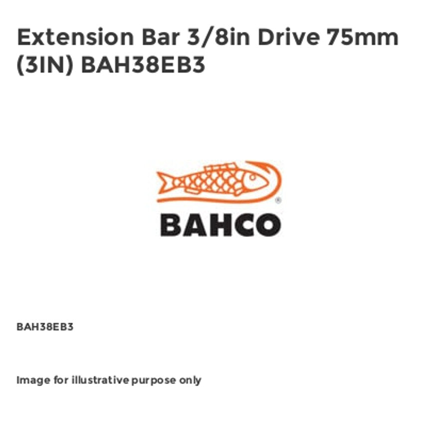 Extension Bar 3/8in Drive 75mm (3IN) BAH38EB3