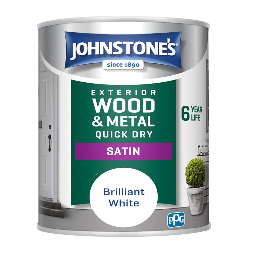 Exterior Quick Dry Satin 750ml Brilliant White