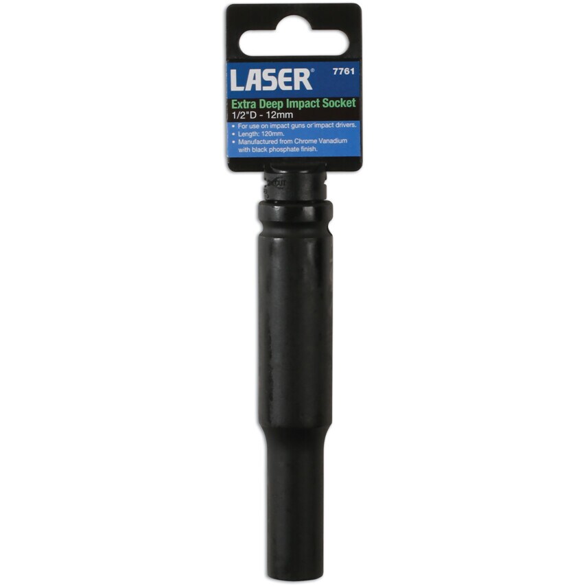 Extra Deep Impact Socket 1/2" Drive 12mm