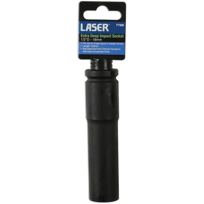 Extra Deep Impact Socket 1/2" Drive 18mm