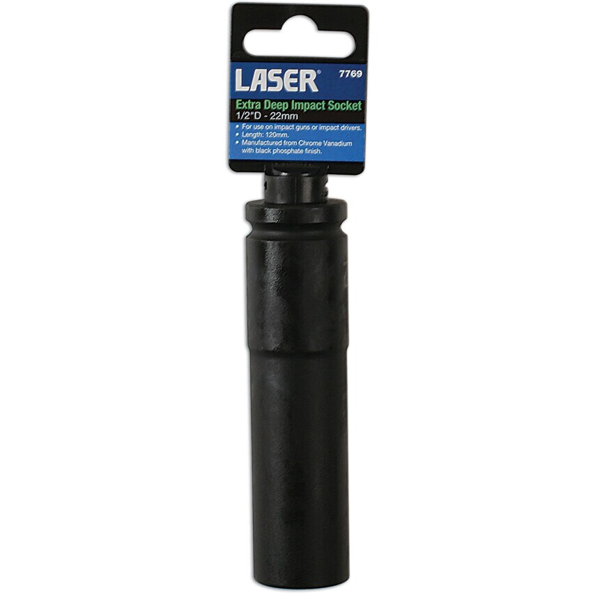 Extra Deep Impact Socket 1/2" Drive 22mm