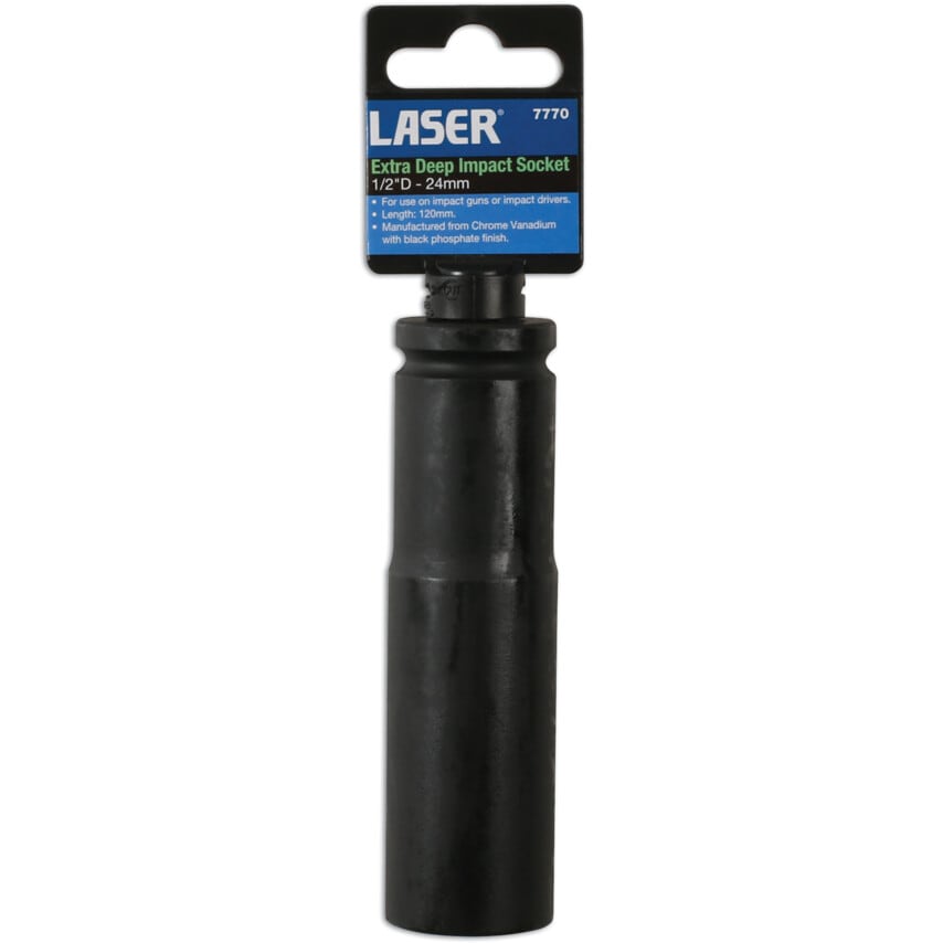 Extra Deep Impact Socket 1/2" Drive 24mm