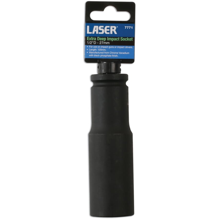 Extra Deep Impact Socket 1/2" Drive 27mm