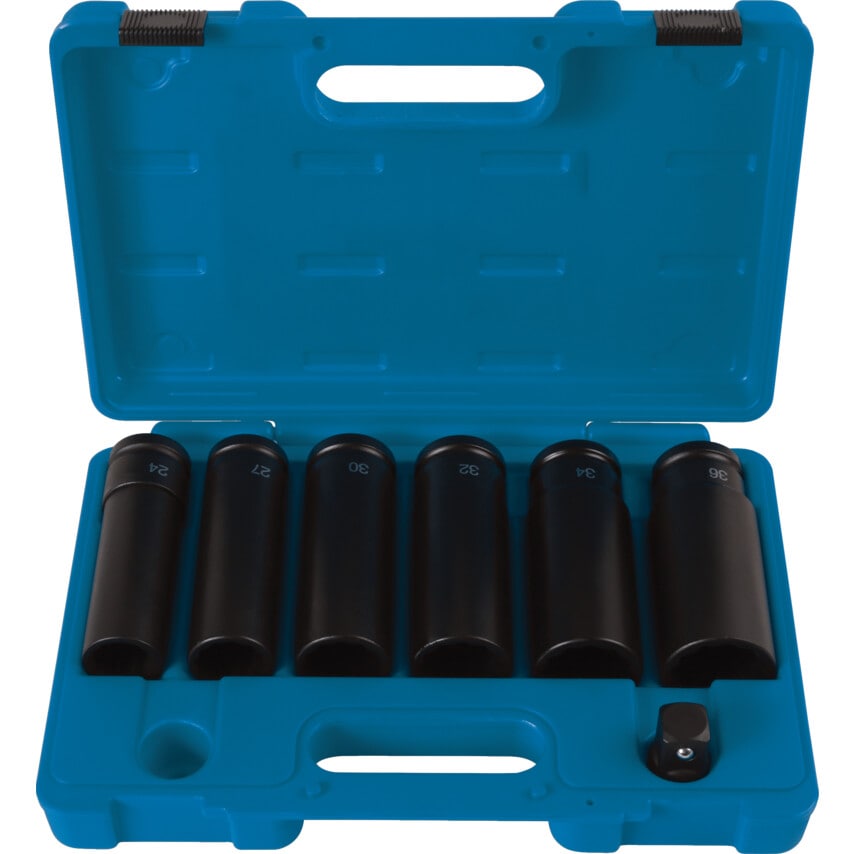 Extra Deep Impact Socket Set 3/4inch Drive 7 Piece
