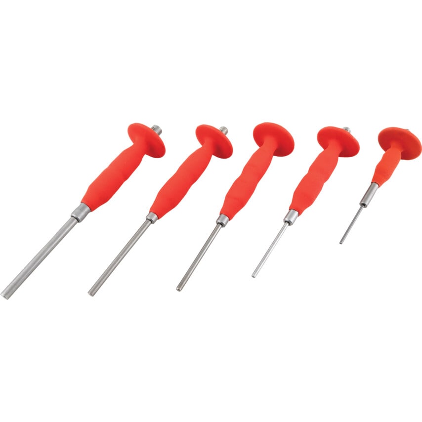 Extra Length Inserted Pin Punch Set (5 Piece)