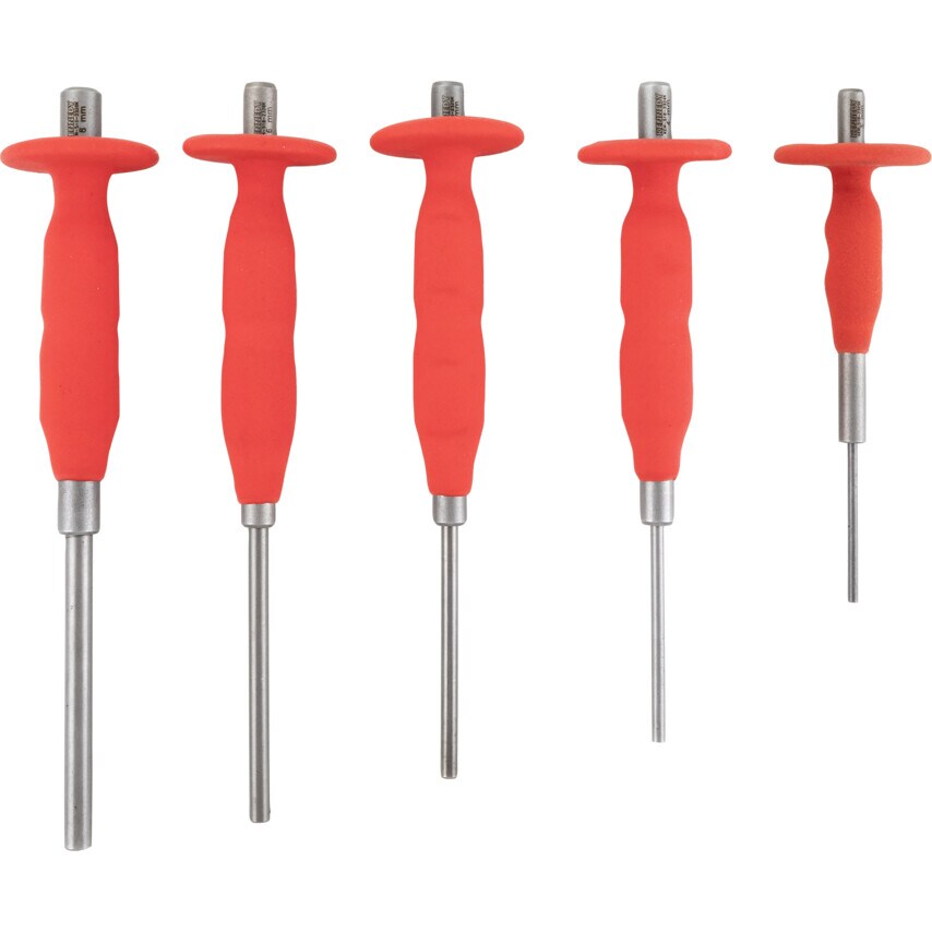 Extra Length Inserted Pin Punch Set (5 Piece)