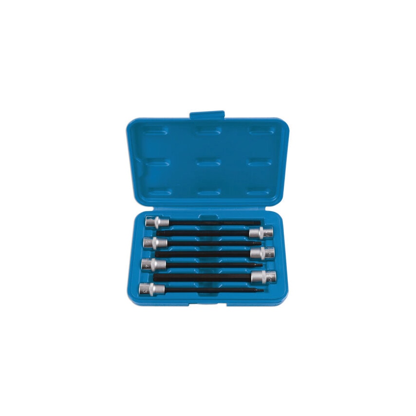 Extra Long Hex Socket Bit Set 3/8"D 7 Piece
