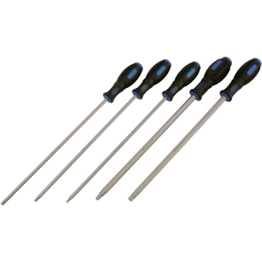 Extra Long Spline Screwdriver Set 5PC