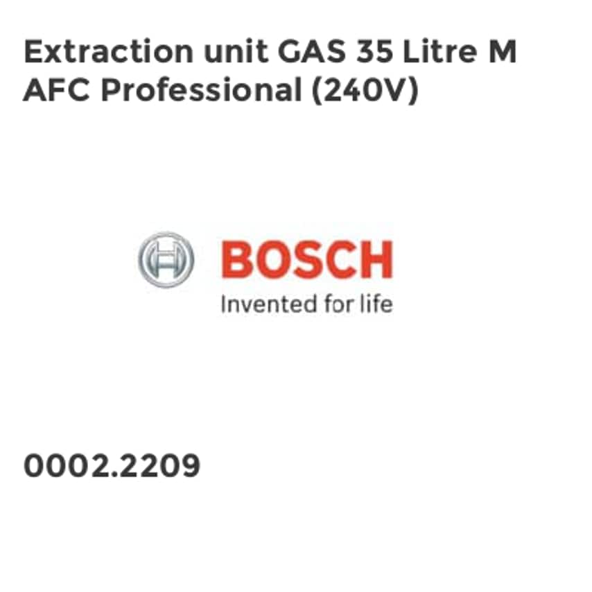 Extraction Unit Gas 35 Litre M Afc Professional (240V)